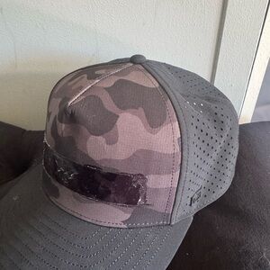 Men's Gray and Black Melin Camo Baseball Cap